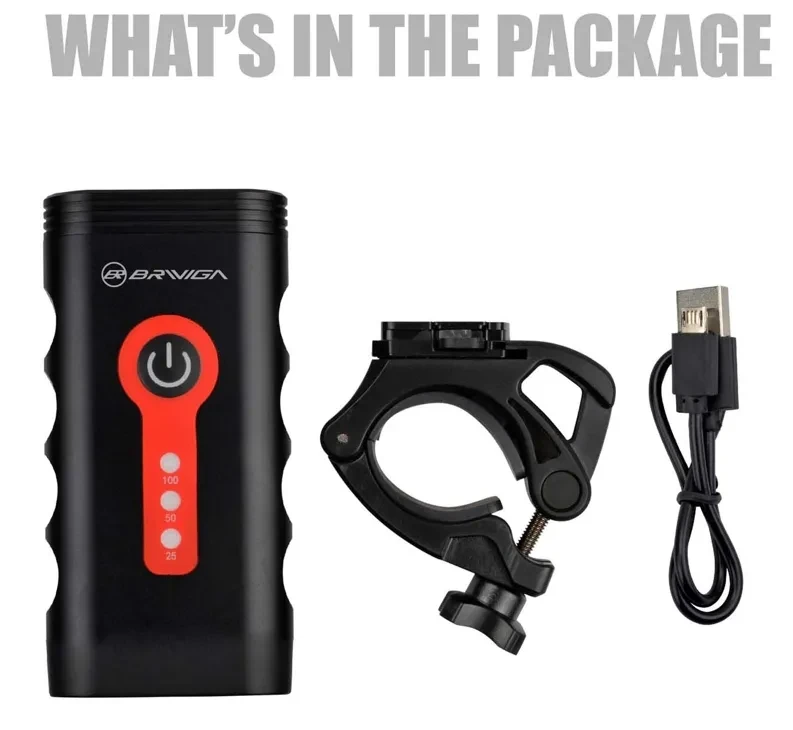 Фонарь передний Briviga EBL-3603-Y10, 900 Lm, Черный Фонарь передний Briviga EBL-3603-Y10, 900 Lm, Черный