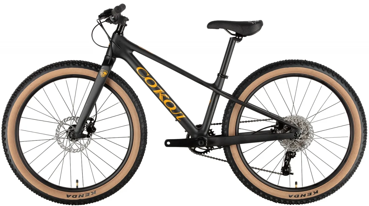 Велосипед Сокол, рама и вилка из карбонового волокна, 24 дюйма, Черно/коричневый Велосипед Сокол, рама и вилка из карбонового волокна, 24 дюйма, Черно/коричневый