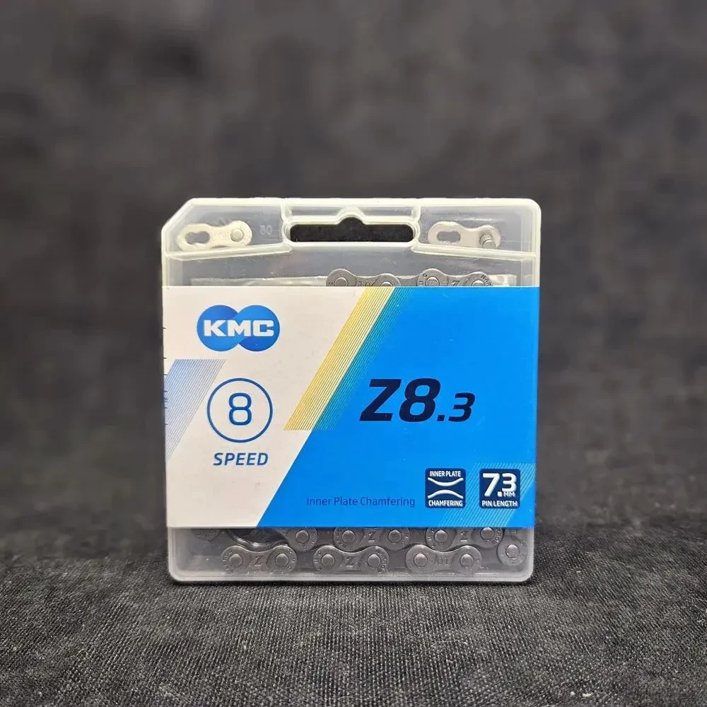 Велосипедная цепь KMC Z8.3, Серебристо-серая Велосипедная цепь KMC Z8.3, Серебристо-серая
