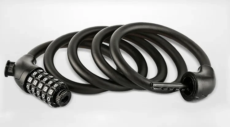 Велозамок JinJian-509, кодовый замок со стальным тросом, 12 мм/1500 мм Велозамок JinJian-509, кодовый замок со стальным тросом, 12 мм/1500 мм