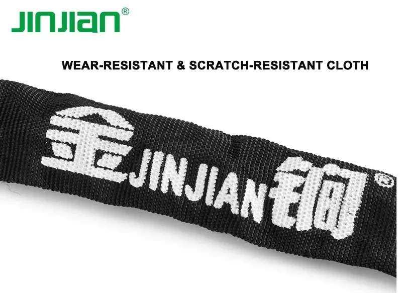 Замок JinJian 601 цепной с ключом. Звено 6 мм Замок JinJian 601 цепной с ключом. Звено 6 мм