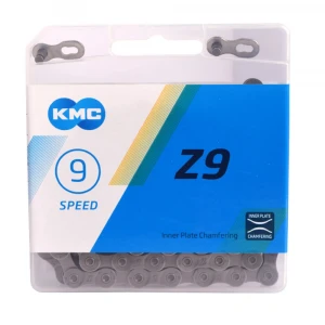 Велосипедная цепь KMC Z9, Серебристо-серая