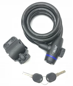 Замок тросик JinJian 533 с ключом 12 мм/1500 мм