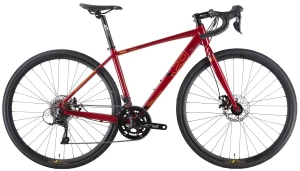 Велосипед 2R Vulan 2026, 700C, Темно-Красный/Желтый